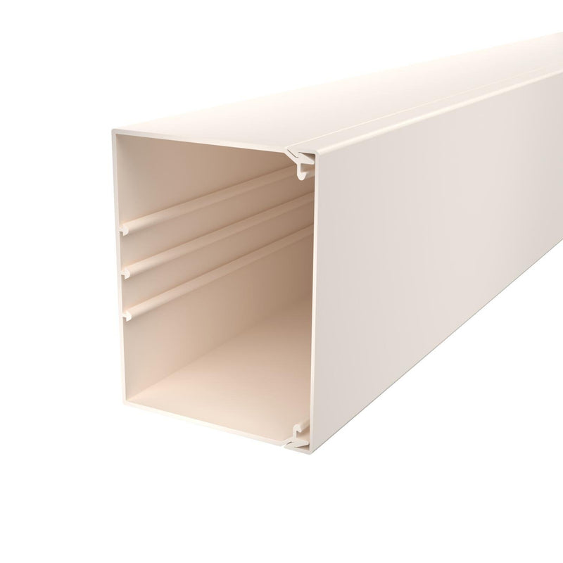 OBO Bettermann - Leitungsführungskanal Wand+Deckenkanal m.Obert. WDK100130CW 100x130mm,PVC − 2 Meter