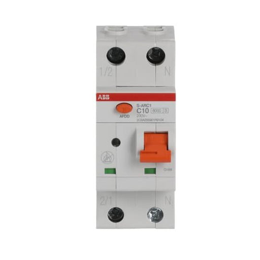 ABB Stotz S&J - Leitungsschutzschalter mit Zusatzeinrichtung Brandschutzschalter S-ARC1 C10 C10,6kA,1P+N