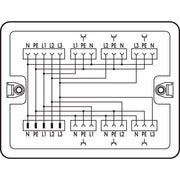WAGO - Kompaktverteiler für steckbare Gebäudeinstallation Verteilerbox 899-681/100-000 400 V/230 V