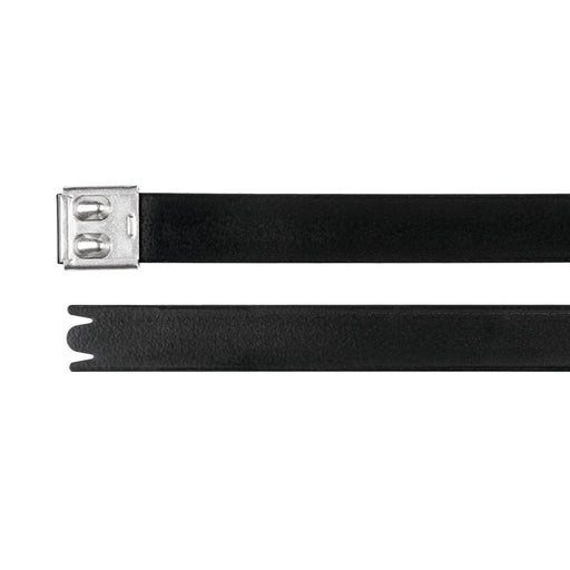 HellermannTyton - Kabelbinder Edelstahlkabelbinder 111-01522(50) 838x1 6 mm schwarz − 50 Stück