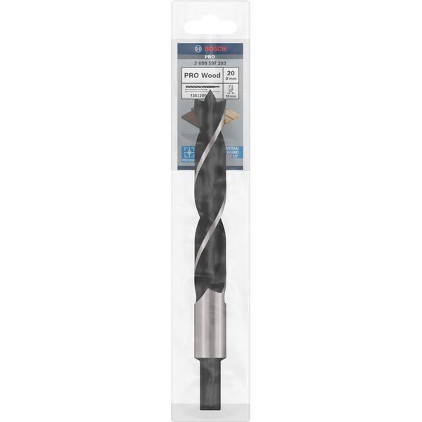 Bosch - Bohrer PRO Wood Holzspiralbohrer, 2608597203 20 x 140 x 200 mm