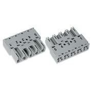 WAGO - Steckverbinder für steckbare Gebäudeinstallation Stecker 5-polig 770-255 Kod. B,grau − 50 Stück