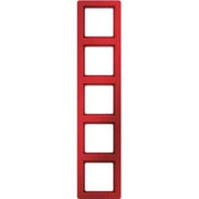 Berker - Abdeckrahmen Rahmen rot, samt 10156062 5-fach