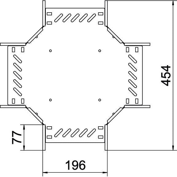 OBO Bettermann - Kreuzstück für Kabelrinne Kreuzung für Kabelrinne RK 120 FT 110x200
