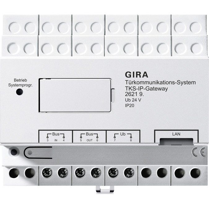 Gira - Zusatzgerät für Türkommunikation TKS-IPGateway 2.Generation 262198 10 Liz. Türko