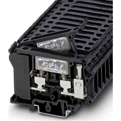 Phoenix Contact - Sicherungs-Reihenklemme Klemme UK 6,3-HESILED 24 − 50 Stück