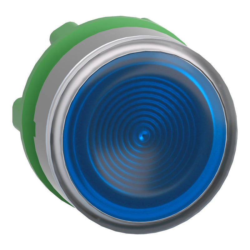 Schneider Electric - Frontelement für Drucktaster Leuchtdrucktaster ZB5AW363SC0 blau, 22mm, in grau