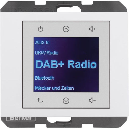 Berker - Elektronik-Gerät für Installationsschalterprogramme Radio DAB+, Bt., K.x pw. 30847009 gl