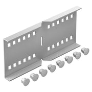OBO Bettermann - Verbinder für Kabeltragsystem Winkelverbinder WRWVK 110 FSKLGR FSK RAL7035 − 8 Stück