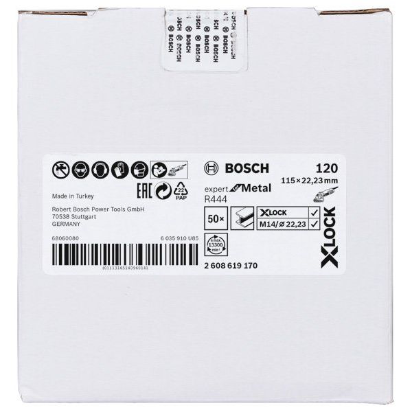 Bosch - Trenn-/Schleifscheibe X-LOCK 2608619170 Fiberschleifscheibe