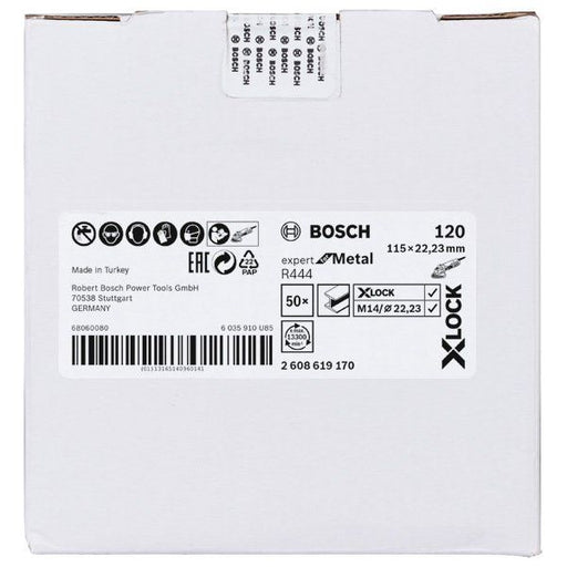 Bosch - Trenn-/Schleifscheibe X-LOCK 2608619170 Fiberschleifscheibe