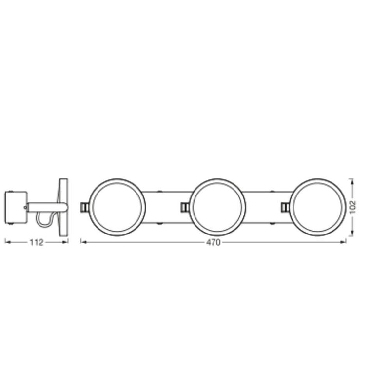 Ledvance - Decken-/Wandleuchte Badezimmerleuchte SUN_H #4058075750654 450mm, HCL