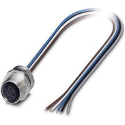 Phoenix Contact - Rundsteckverbinder, feldkonfektionierbar (Industriesteckverbinder) Einbausteckverbinder SACC-E-M12FS#1458800 − 100 Stück
