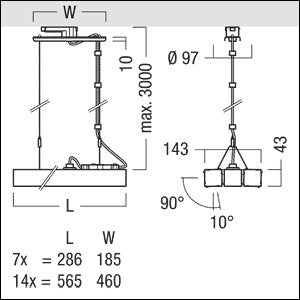 Zumtobel Group - Downlight/Strahler/Flutlicht LED - Strahler SCENO 1X14 #42949767 930, sw