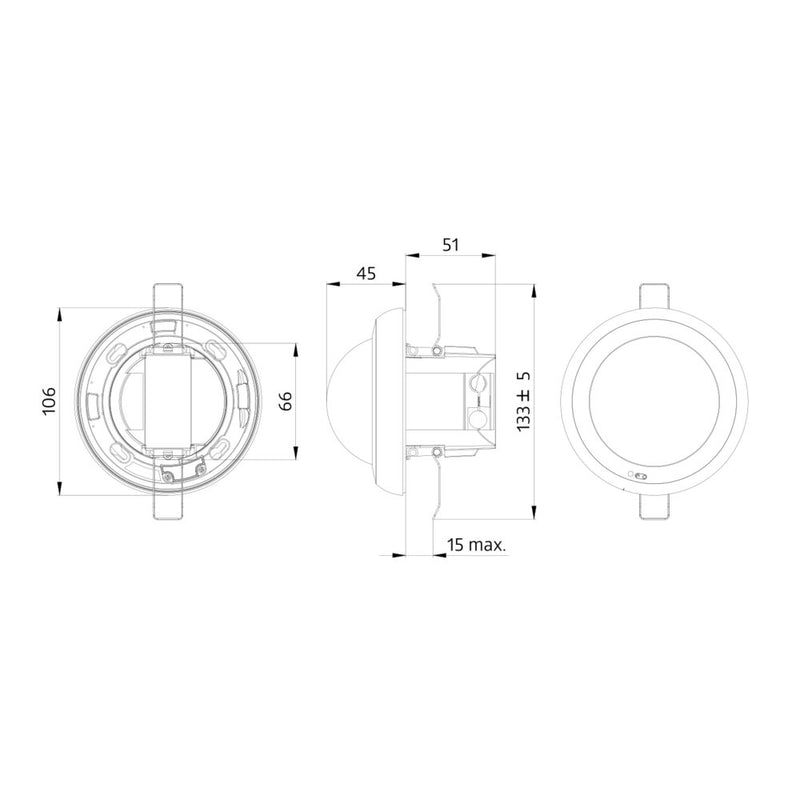 BEG Brück Electronic - Bewegungsmelder/Präsenzmelder komplett Präsenzmelder PD4N-CAS DALI-2