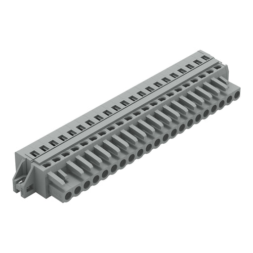 WAGO - Kabelsteckverbinder für Leiterplattensteckverbinder 1-Leiter-Federleiste 231-121/027-000 CAGECLAMP,2,5 mm²,gr − 10 Stück