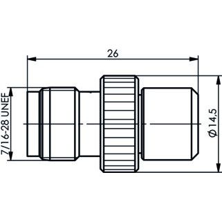 Telegärtner - Abschlusswiderstand TNC-Abschlusswiderstand 100023840 (F),1W,2.5GHz,50Ohm