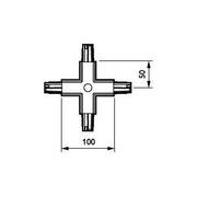 Philips Lighting - Elektrisches Zubehör/Ersatzteile für Leuchten Kreuzverbinder ZRS750CPXWH(XTS38-3) weiß