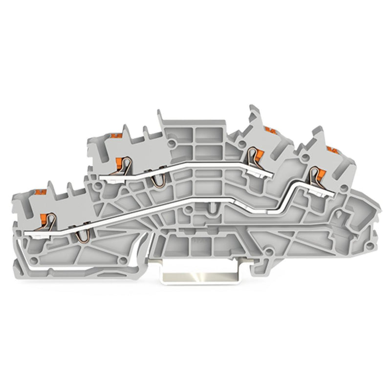 WAGO - Installations-Etagenklemme Installationsetagenklemme 2203-6642 2,5 mm² mit Drücker − 50 Stück