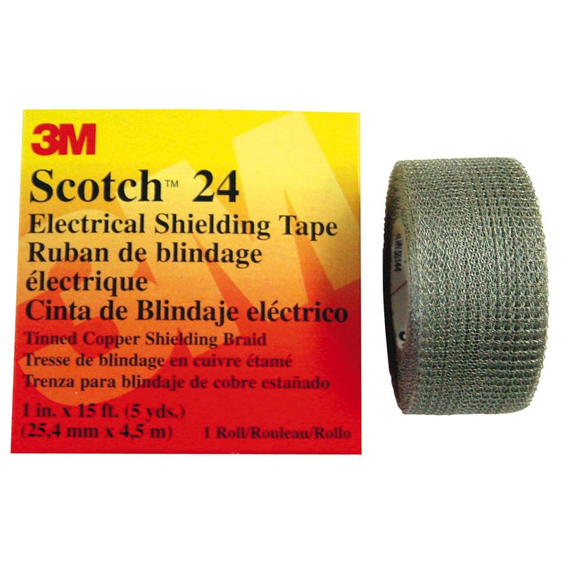 3M - Klebeband Metalldrahtgewebeschlauch Scotch 24 25x30 25 mm x 30 m − 10 Stück