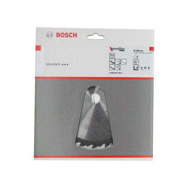 Bosch - Kreissägeblatt PRO Wood Kreissägeblatt, 2608640799 190 x 2,4 x 20 mm