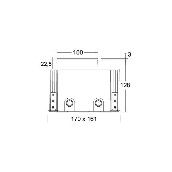 Brumberg Leuchten - Bodeneinbauleuchte LED-Bodeneinbauleuchte 14685083 3000K, schwarz