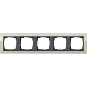 Gira - Abdeckrahmen 5fach 0215778 klar sand