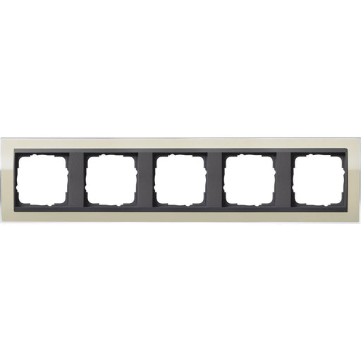 Gira - Abdeckrahmen 5fach 0215778 klar sand