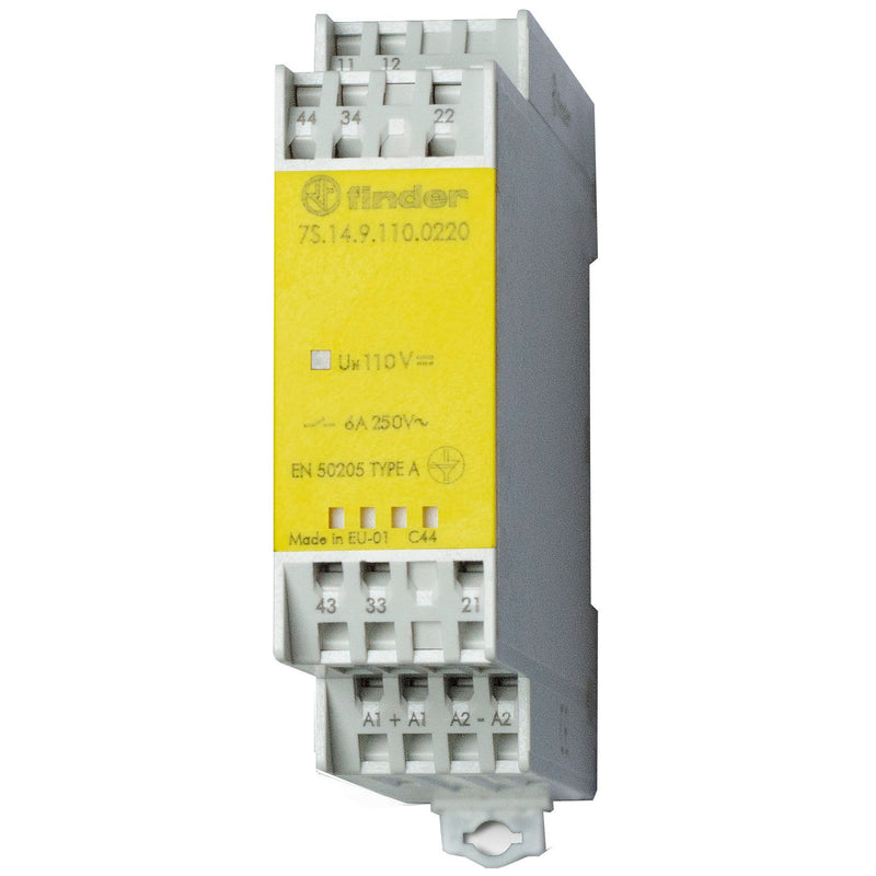 Finder - Schaltrelais Relaismodul 7S.14.8.230.4310 3S, 1Ö, 6A − 5 Stück