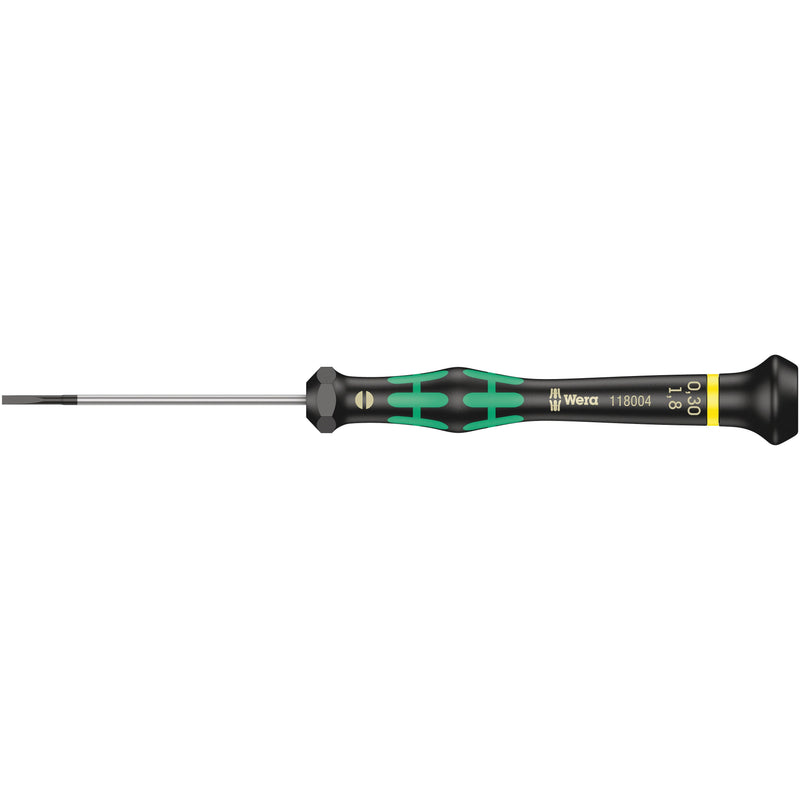 Wera - Schlitz-Schraubendreher Elektron. Schraubendreher 118004 0,30x1,8x60mm