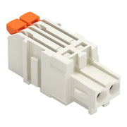 WAGO - Kabelsteckverbinder für Leiterplattensteckverbinder 1-Leiter-Federleiste,Hebel 2734-1102/327-000 PushinCAGECLAMP,lgr − 200 Stück