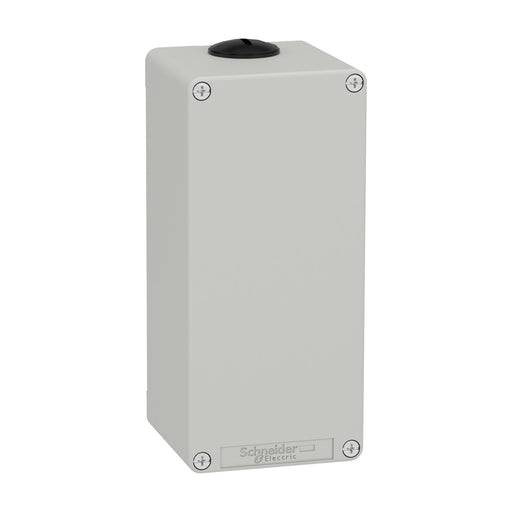 Schneider Electric - Gehäuse für Befehls- und Meldegeräte Leergehäuse XAP, Metall XAPD34 grau, ohne Bohrung