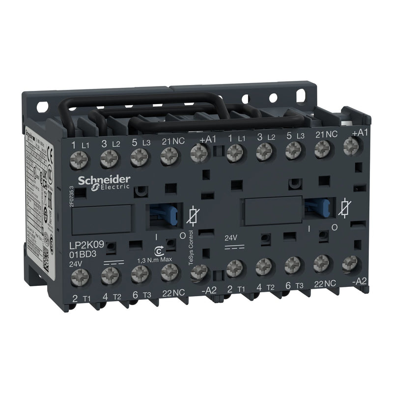 Schneider Electric - Schützkombination Wendeschütz LP2K0901BD3 3P 9A 24VDC
