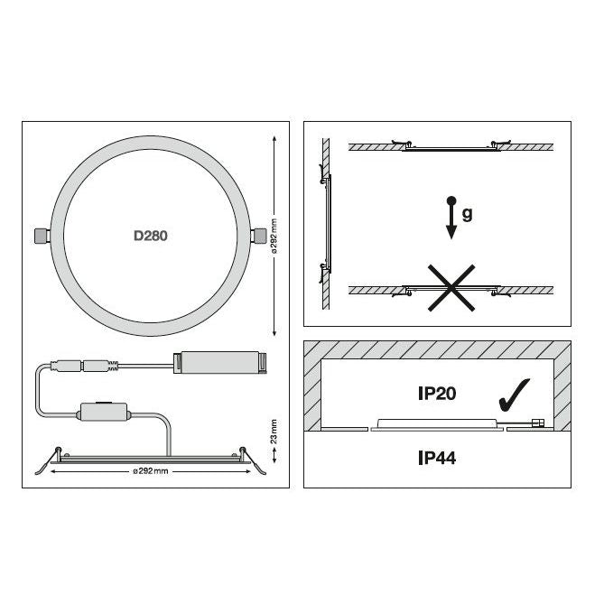 Ledvance - Downlight/Strahler/Flutlicht LED-Downlight DLSLIM.DAD100V9.5WMS 840, DALI