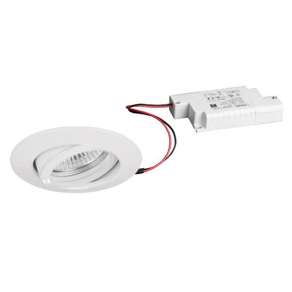 Brumberg Leuchten - Downlight/Strahler/Flutlicht LED-Einbaustrahler d2w 39373073 3000K weiß dimm