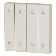 Eaton - Abdeckung/Bedienelement für Installationsschalterprogramme Wippe 4-fach CWIZ-04/52 creme glänzend Jalo