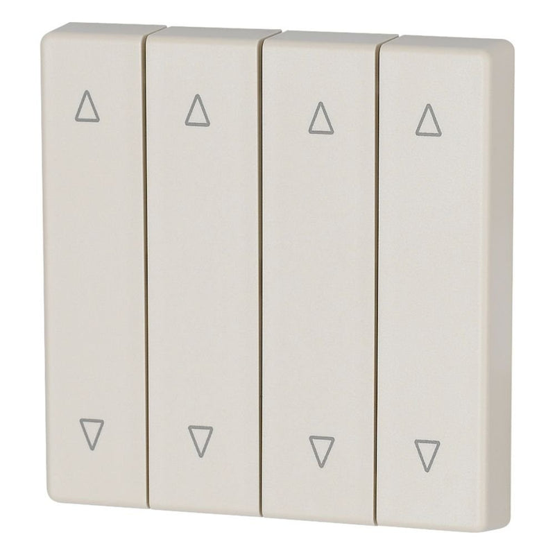 Eaton - Abdeckung/Bedienelement für Installationsschalterprogramme Wippe 4-fach CWIZ-04/52 creme glänzend Jalo