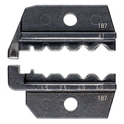 Knipex - Einsatz für Presswerkzeug Kabelschuhe/Verbinder, Aderendhülsen, Schirmanschluss Crimpeinsatz 97 49 61 f. gedrehte Kontakte