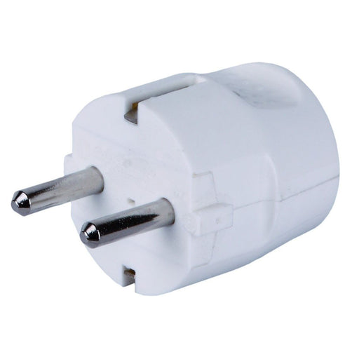 Pollmann - Schutzkontaktstecker Schutzkont.-Zentralstecker 3050104 weiß − 50 Stück