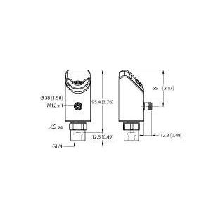 Turck - Druckschalter Drucksensor PS310-2.5 #100001521 Druck:-1 ... 2.5 bar