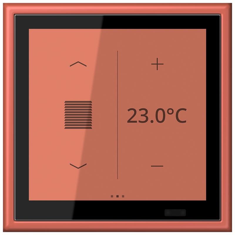Jung - Bussystem-Mehrfach Bediengerät KNX Raumcontroller LC 459 D1 S 236 terre sienne brique