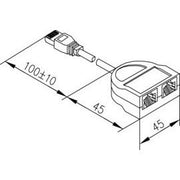 Telegärtner - Kommunikationstechnik-Adapter Modular-T-Adapter 100023148 T-Bus.Term/ungesch