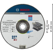 Bosch - Trenn-/Schleifscheibe PRO Stainless Steel and 2608601514 Metal Trennscheibe