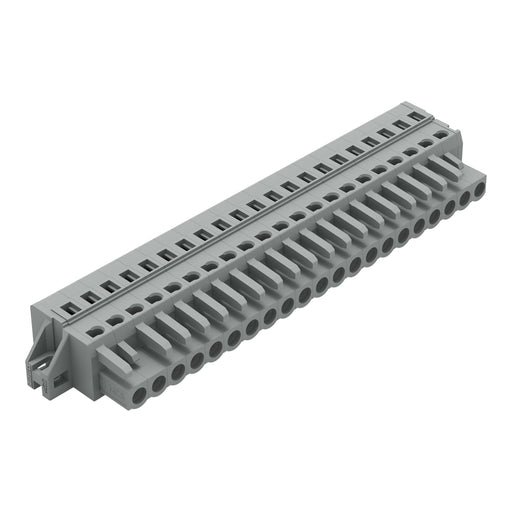 WAGO - Kabelsteckverbinder für Leiterplattensteckverbinder 1-Leiter-Federleiste 231-121/031-000 CAGECLAMP,2,5 mm²,gr − 10 Stück