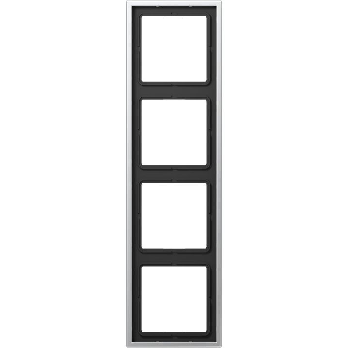 Jung - Abdeckrahmen Rahmen 4-fach alu AL 2984 waage/senkrecht