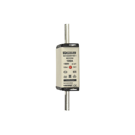 Mersen - Messersicherung NH-Sicherungseinsatz SG NH1GG50V100-1 Gr.1 gG 100A/500V KM