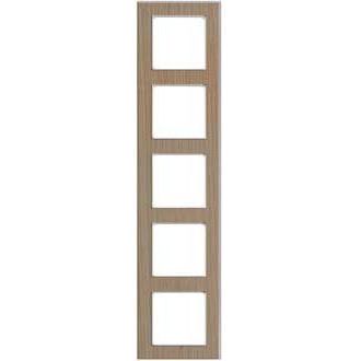 Peha - Abdeckrahmen Rahmen 5-fach D 20.675.201.022 Holz eiche-rws