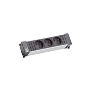 Bachmann - Mehrfachsteckdose Einbausteckdose 916.111 3xUTE sw Strom