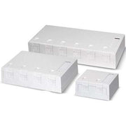 Dätwyler IT Infra - Kommunikationsanschlussdose Kupfer AP Dose für 2x Keyst.Modul 418035 o.Module rw RAL9010