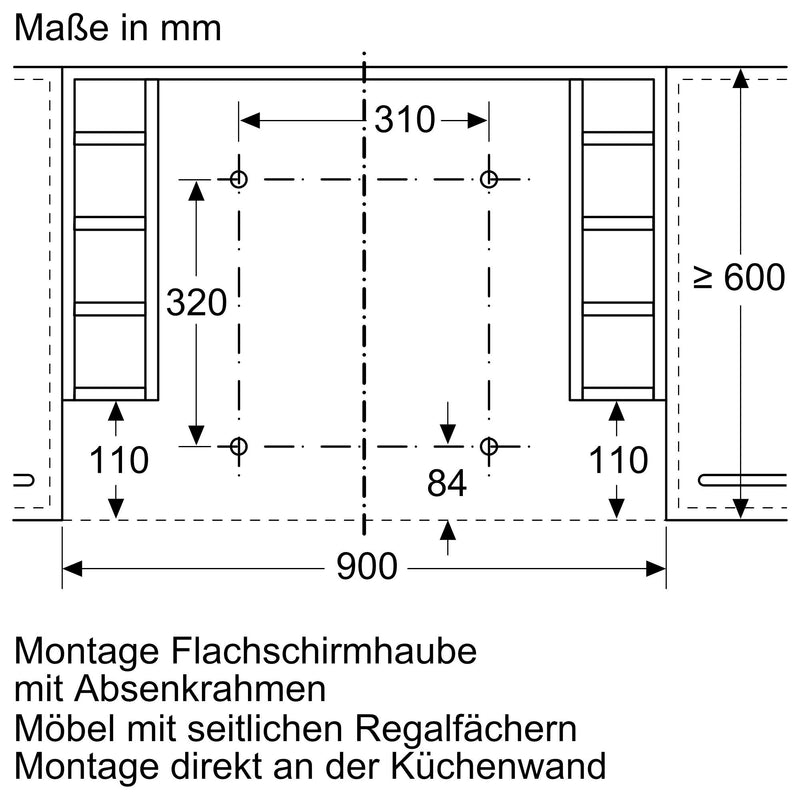 Siemens - Zubehör/Ersatzteile für Dunstabzugshauben Absenkrahmen LZ49601